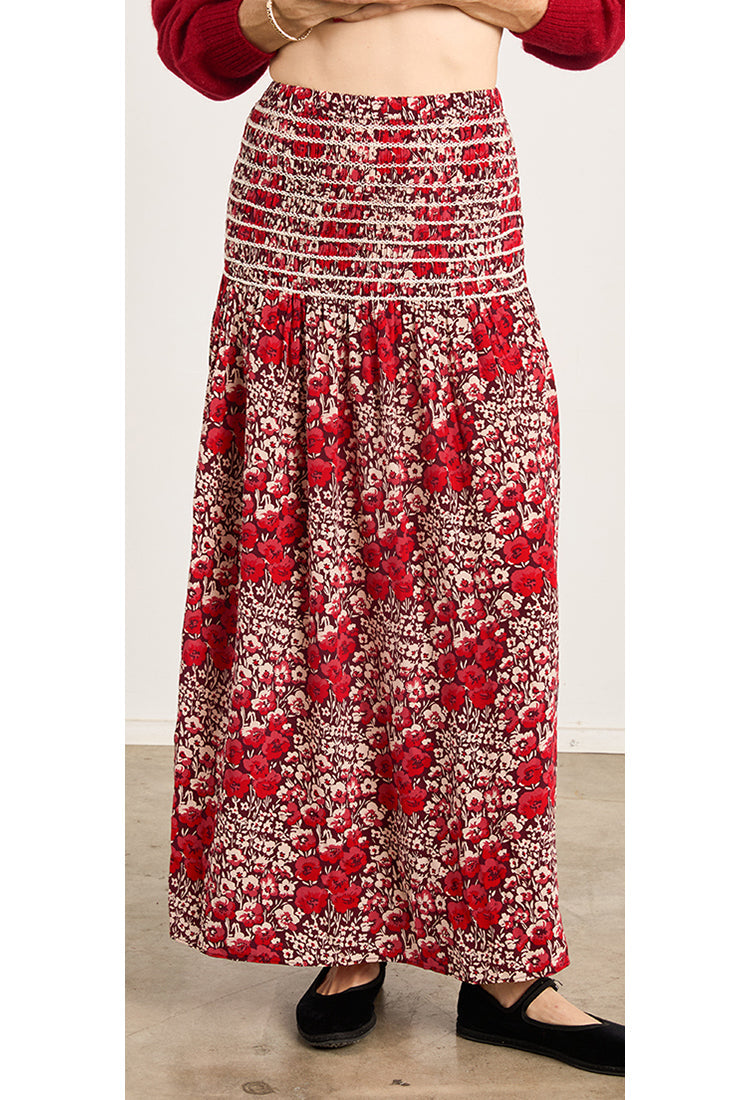 Ciao Lucia Olanna Skirt in Poppy