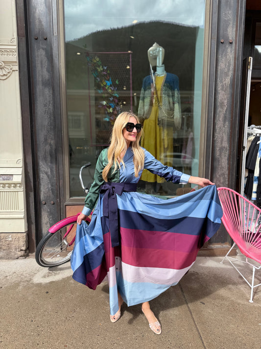 Sara Roka Colorblock Dress