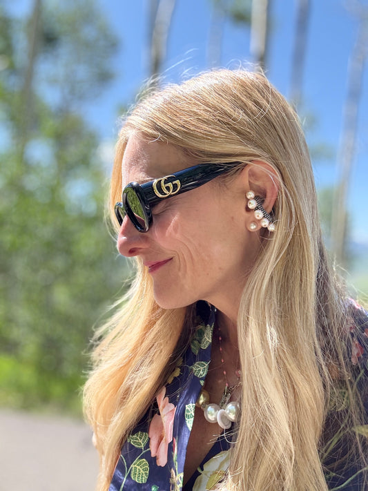 Gucci Wide Cat Eye Sunglasses