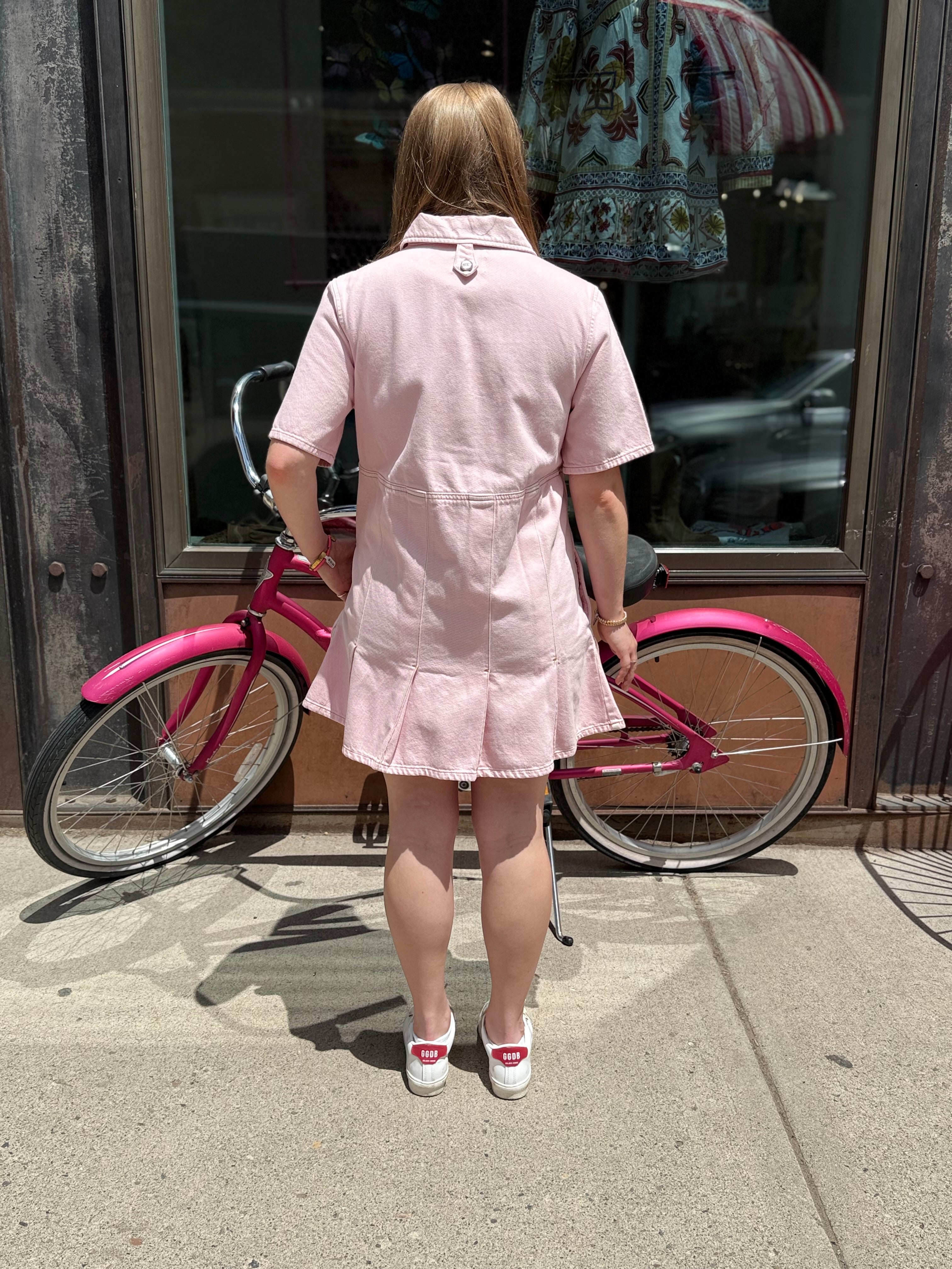 Ganni Denim Mini Dress – Two Skirts