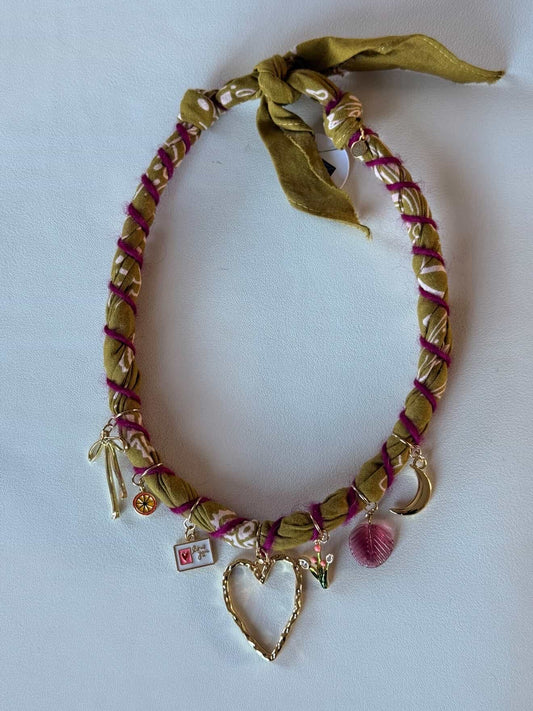 Bandana Moon Twisted Necklace