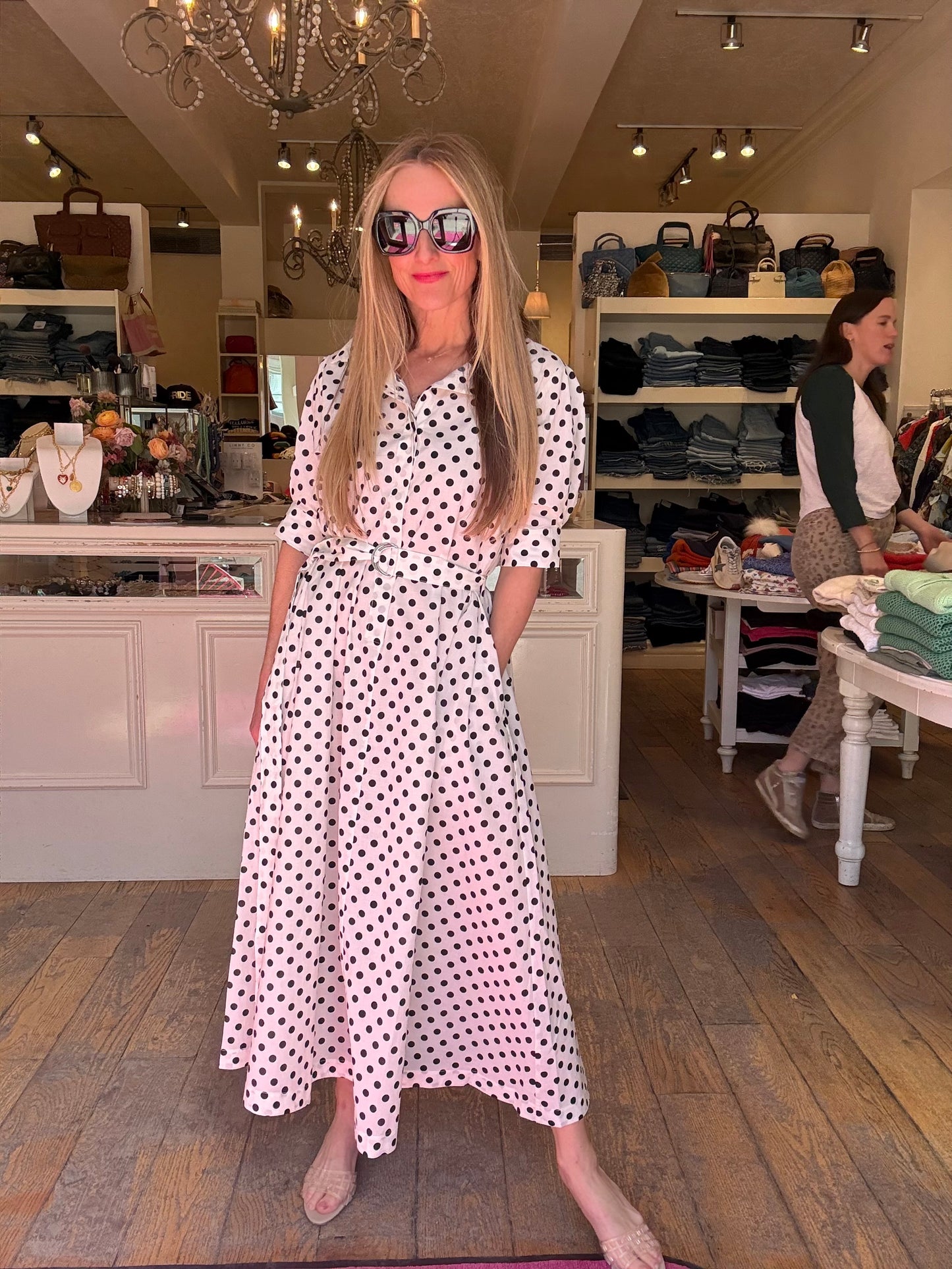 Hannes Polka Dot Dress