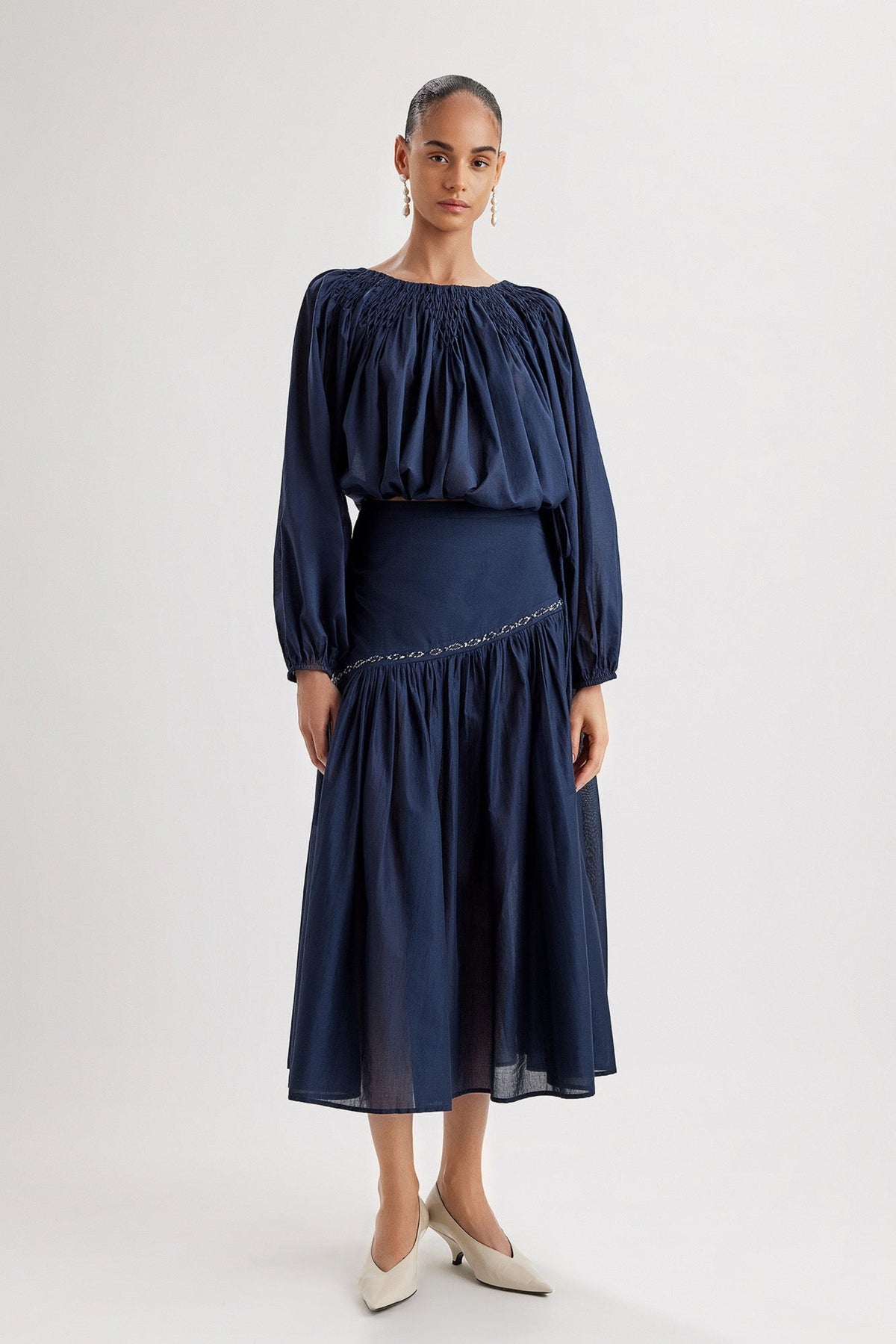 Merlette Elinga Skirt in Navy, alternate view
