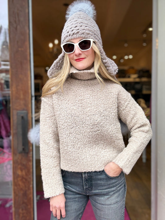 Nadaam Luxe Boucle Tneck