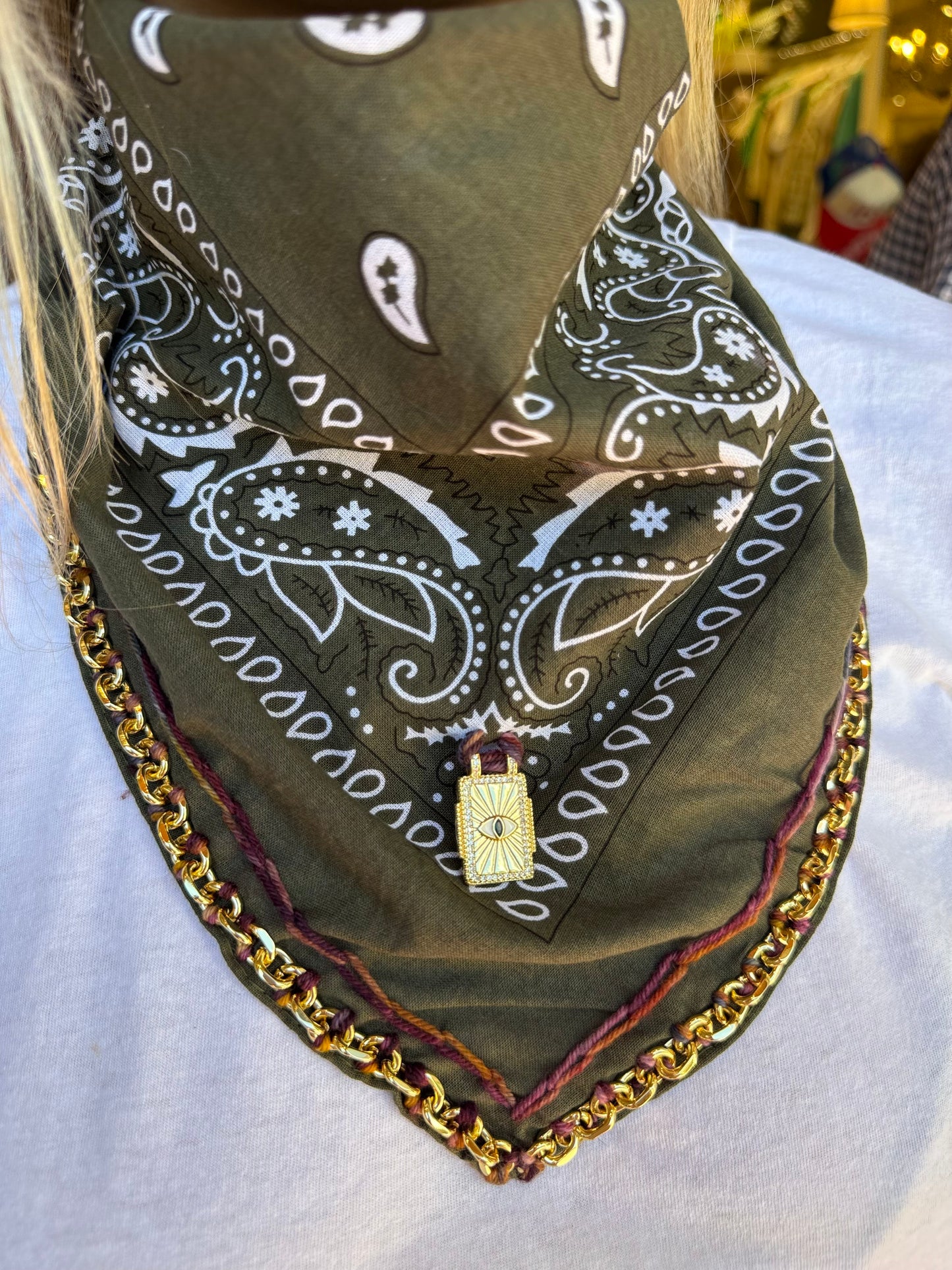 Bandana Moon Embroidery Bandana