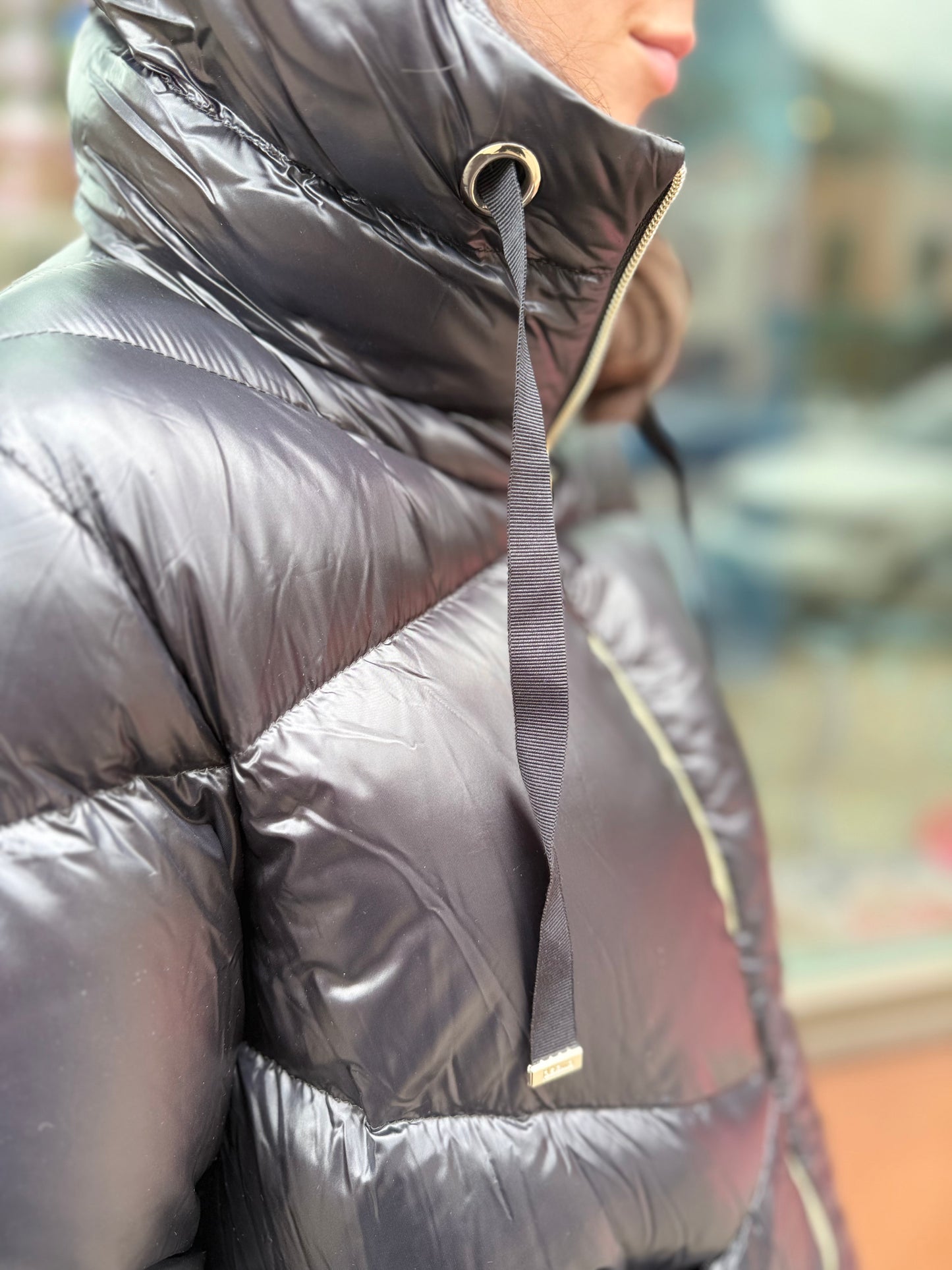 Herno Triangle Quilt Short Jacket