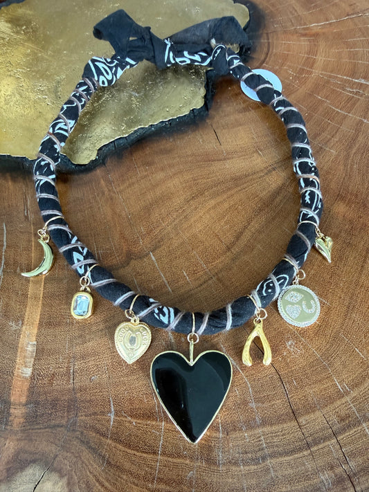 Bandana Moon Twisted Necklace