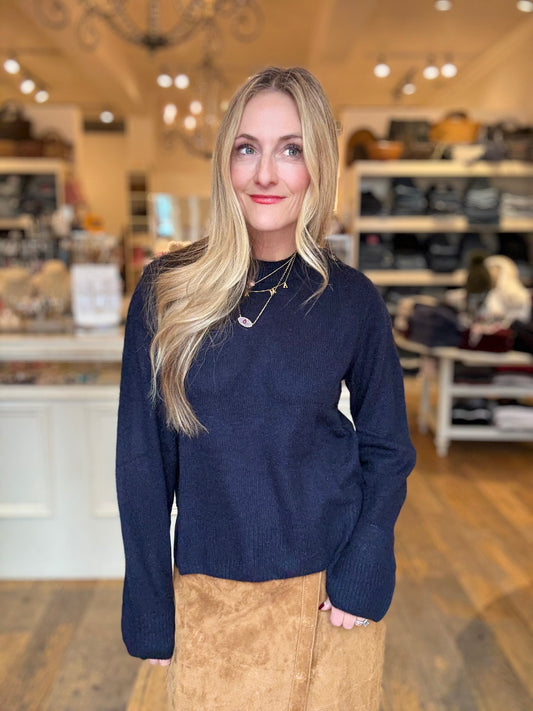 Naadam Button Neck Sweater