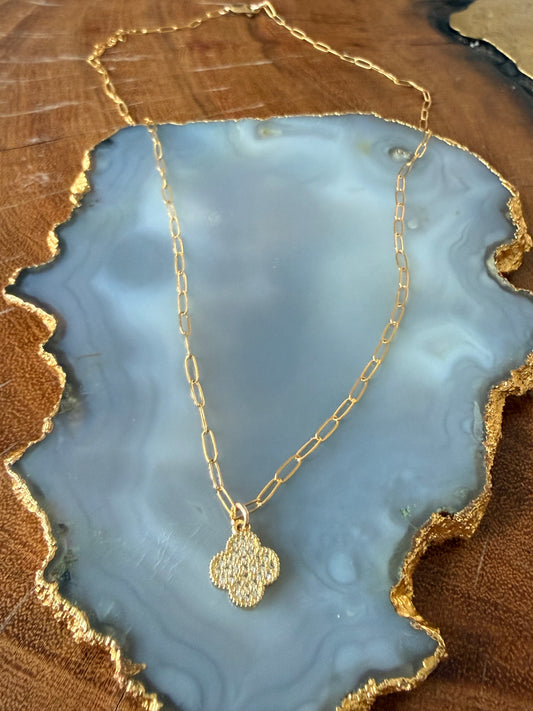 Ruby & Violet Sm Clover Necklace