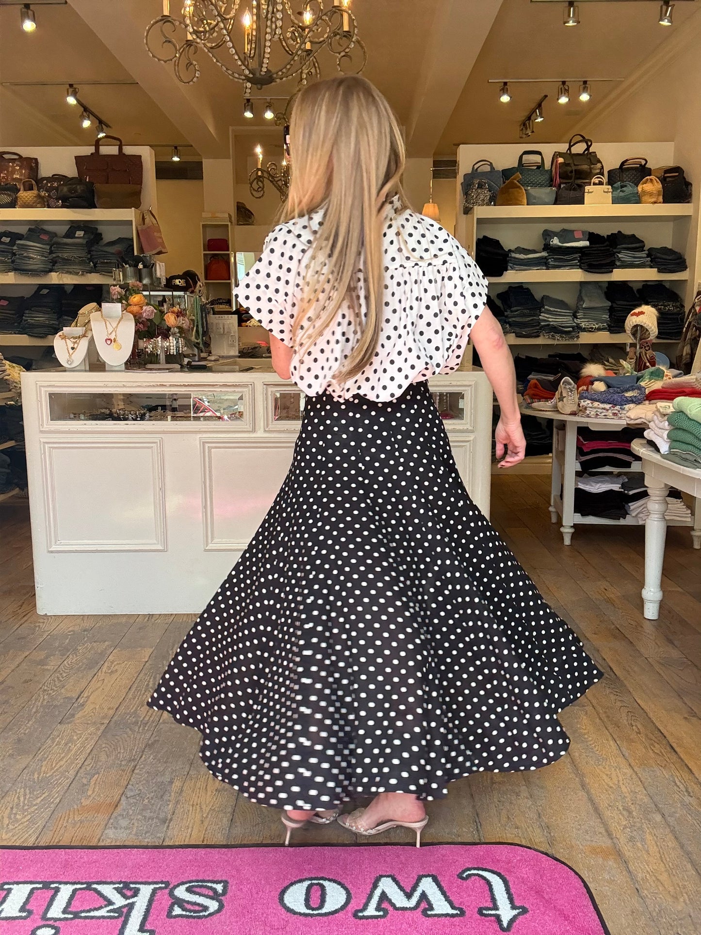 Hannes Polka Dot Skirt