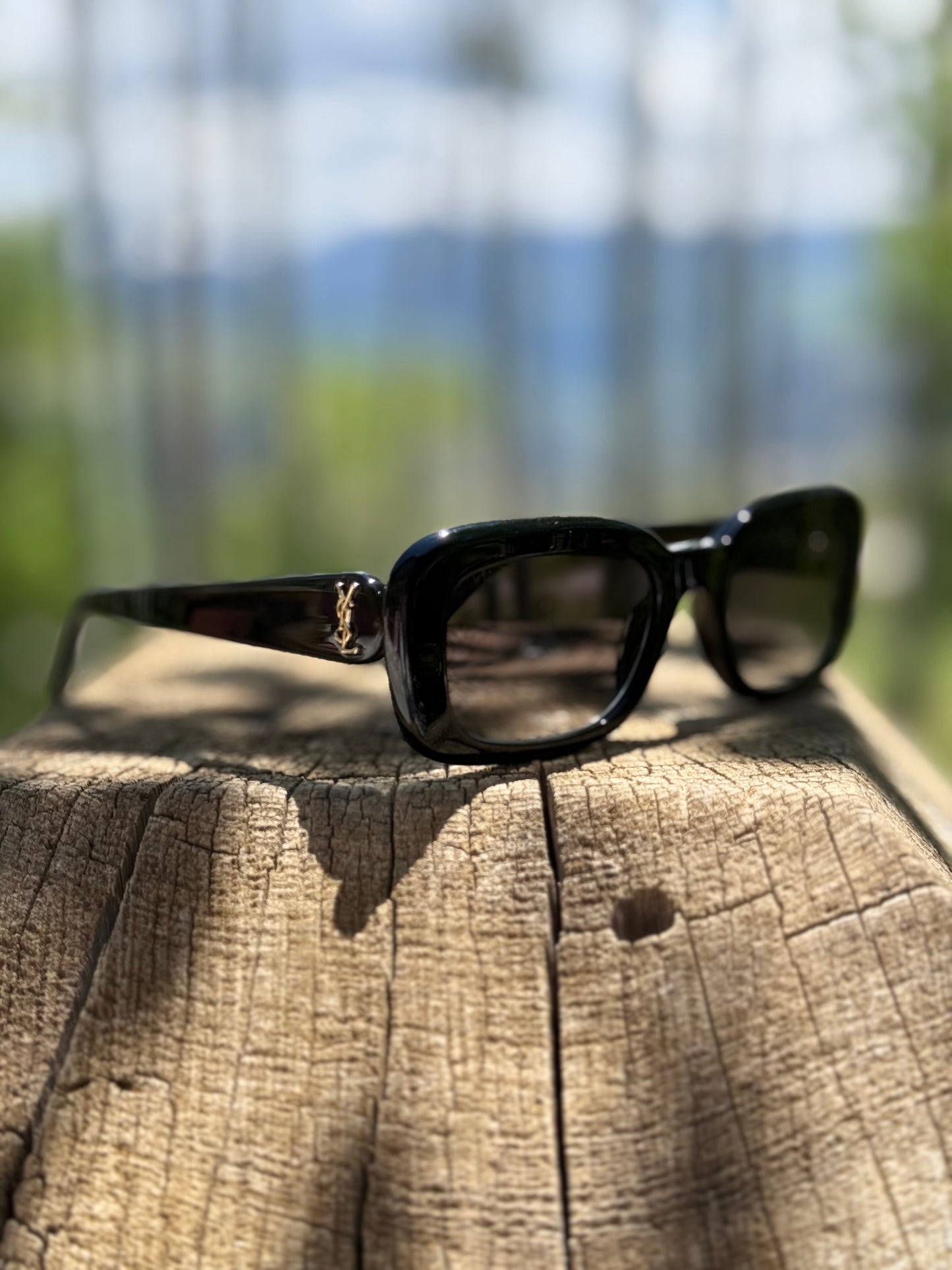 YSL Rounded Arm Sunglasses