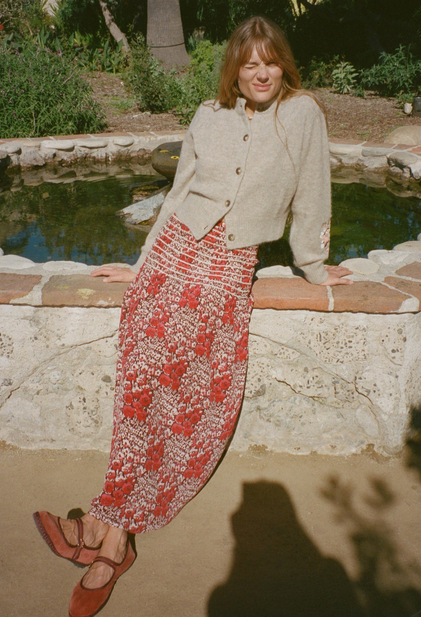 Ciao Lucia Liane Cardigan in Oatmeal, alternate view