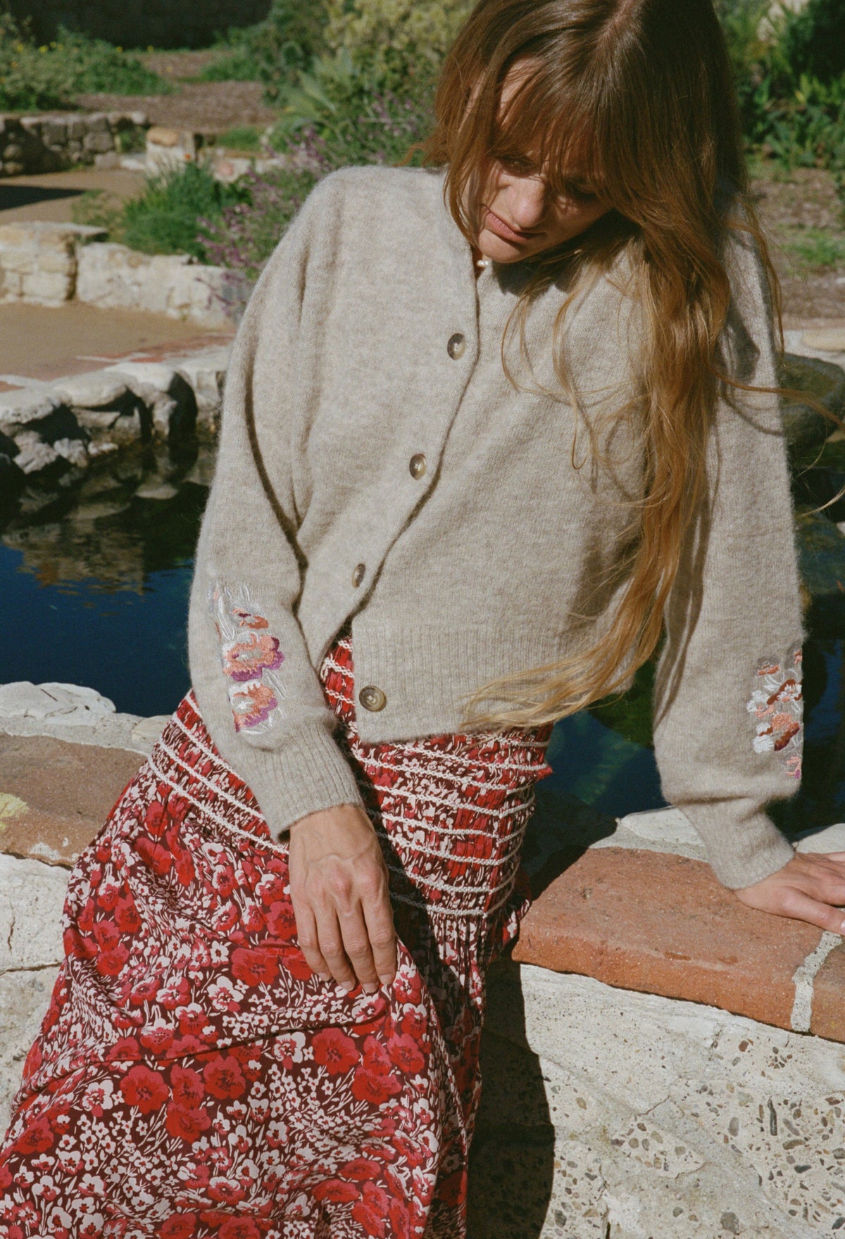 Ciao Lucia Olanna Skirt in Poppy