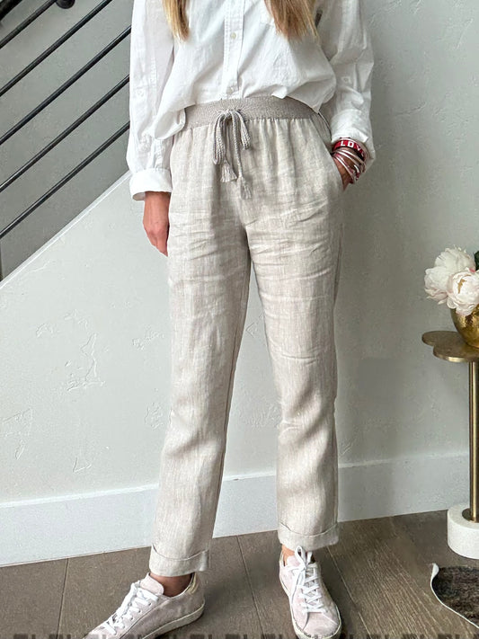 LTP Linen Cuffed Pant
