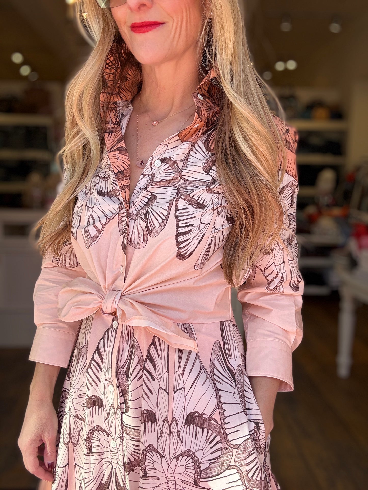 Sara Roka Butterfly Tie Dress