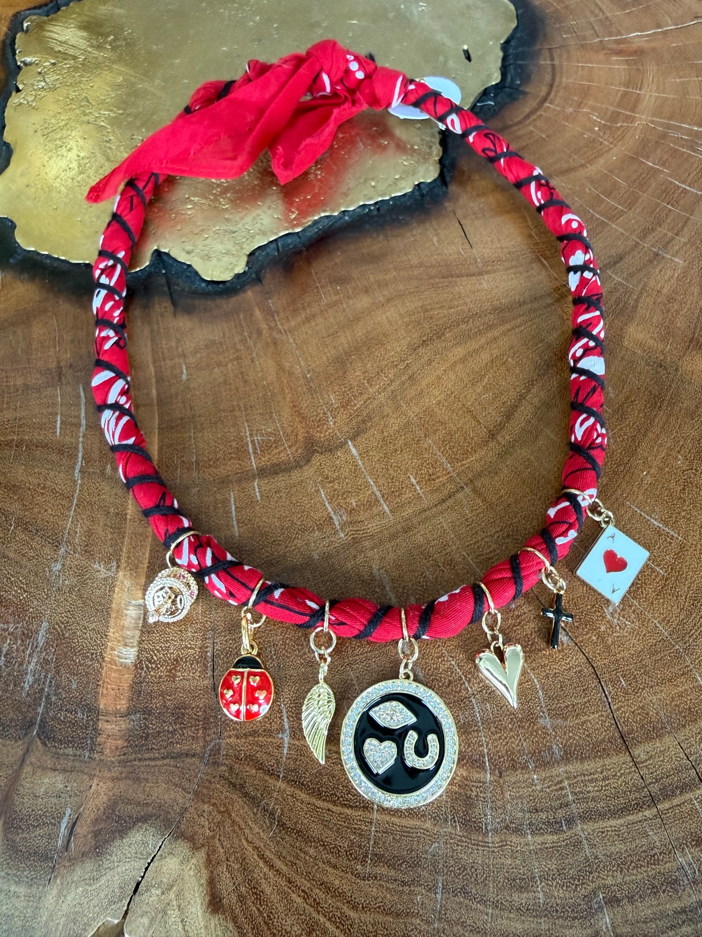 Bandana Moon Twisted Necklace