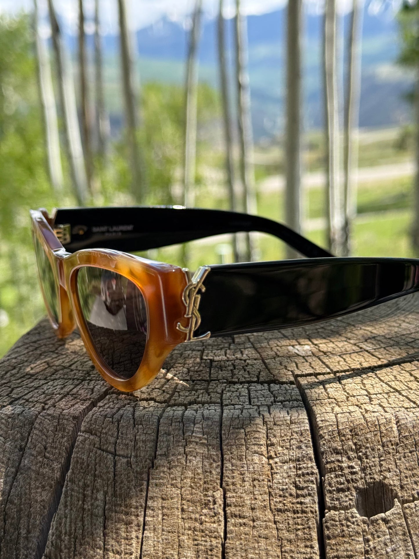 YSL Havana Black Cat Eye Sunglasses