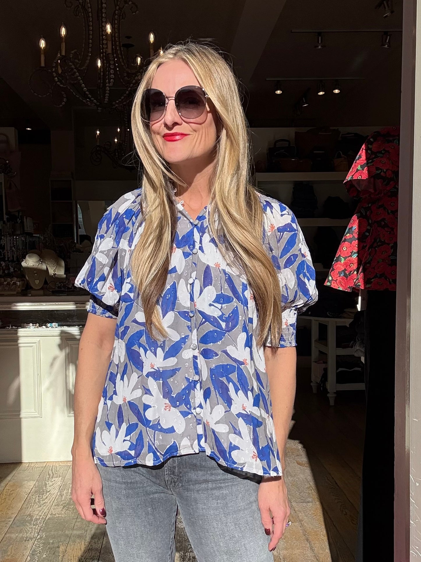 NAW Gathered Neck Top