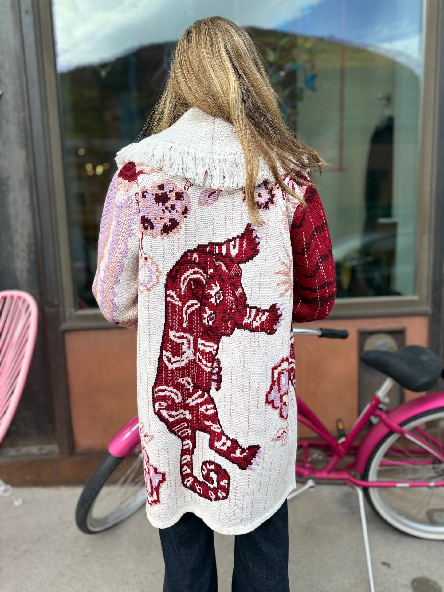 Hayley Tiger Tie Cardigan