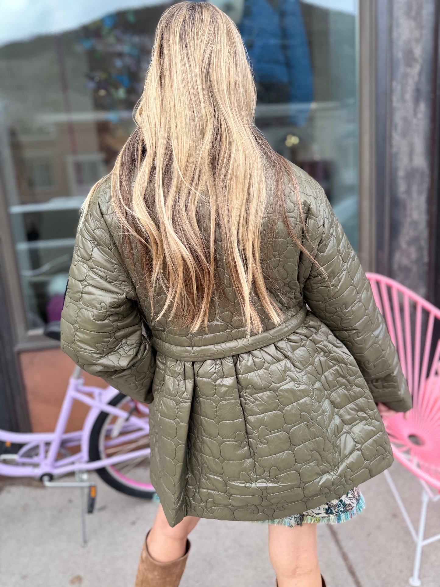 GANNI Quilted Flare Jacket