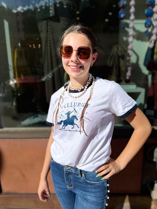 Two Skirts Telluride Blues Tee