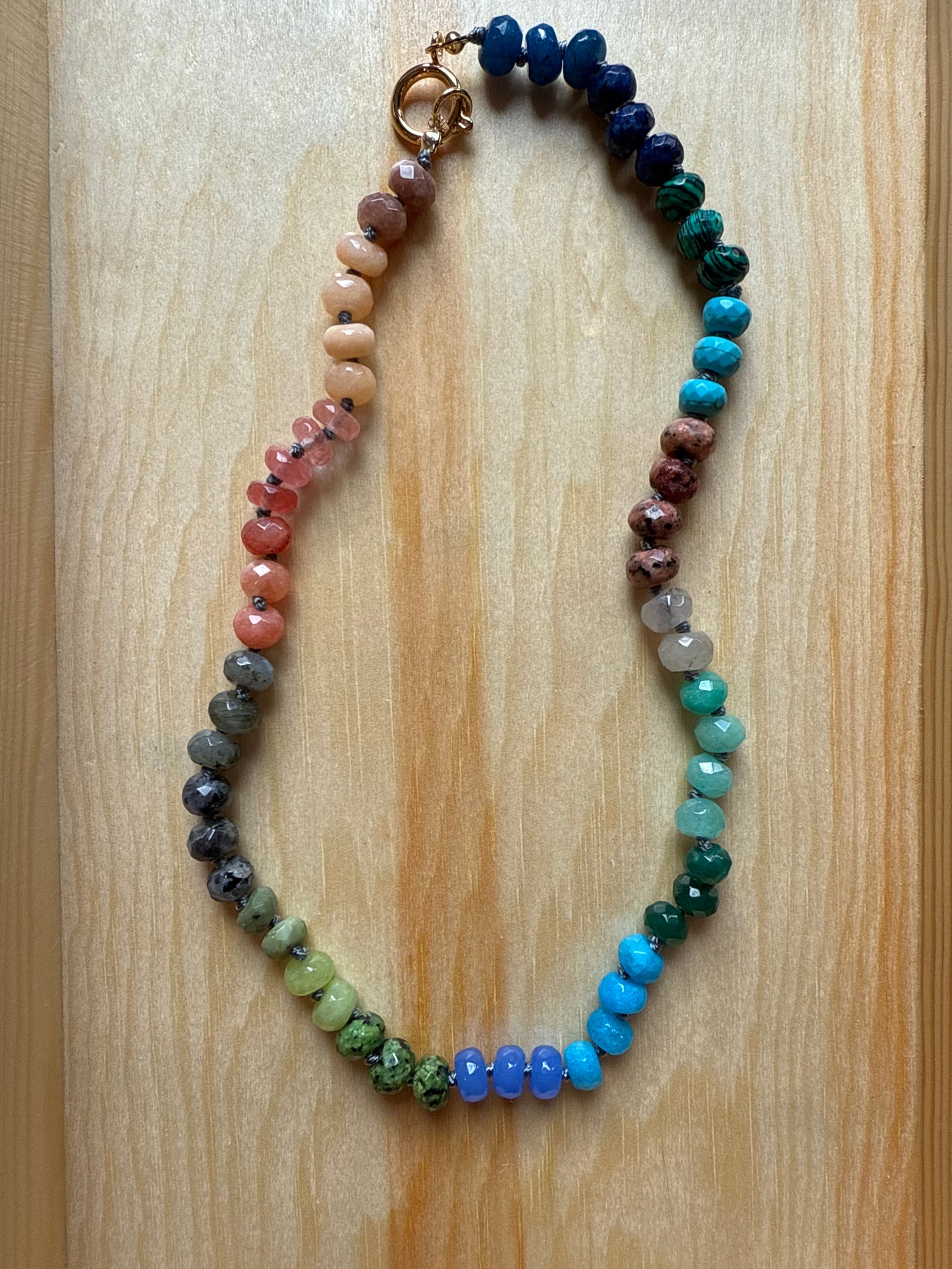 Gems by SJ Earthy Rainbow Necklace