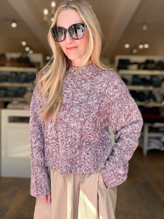 Sablyn Tristan Marled Crewneck