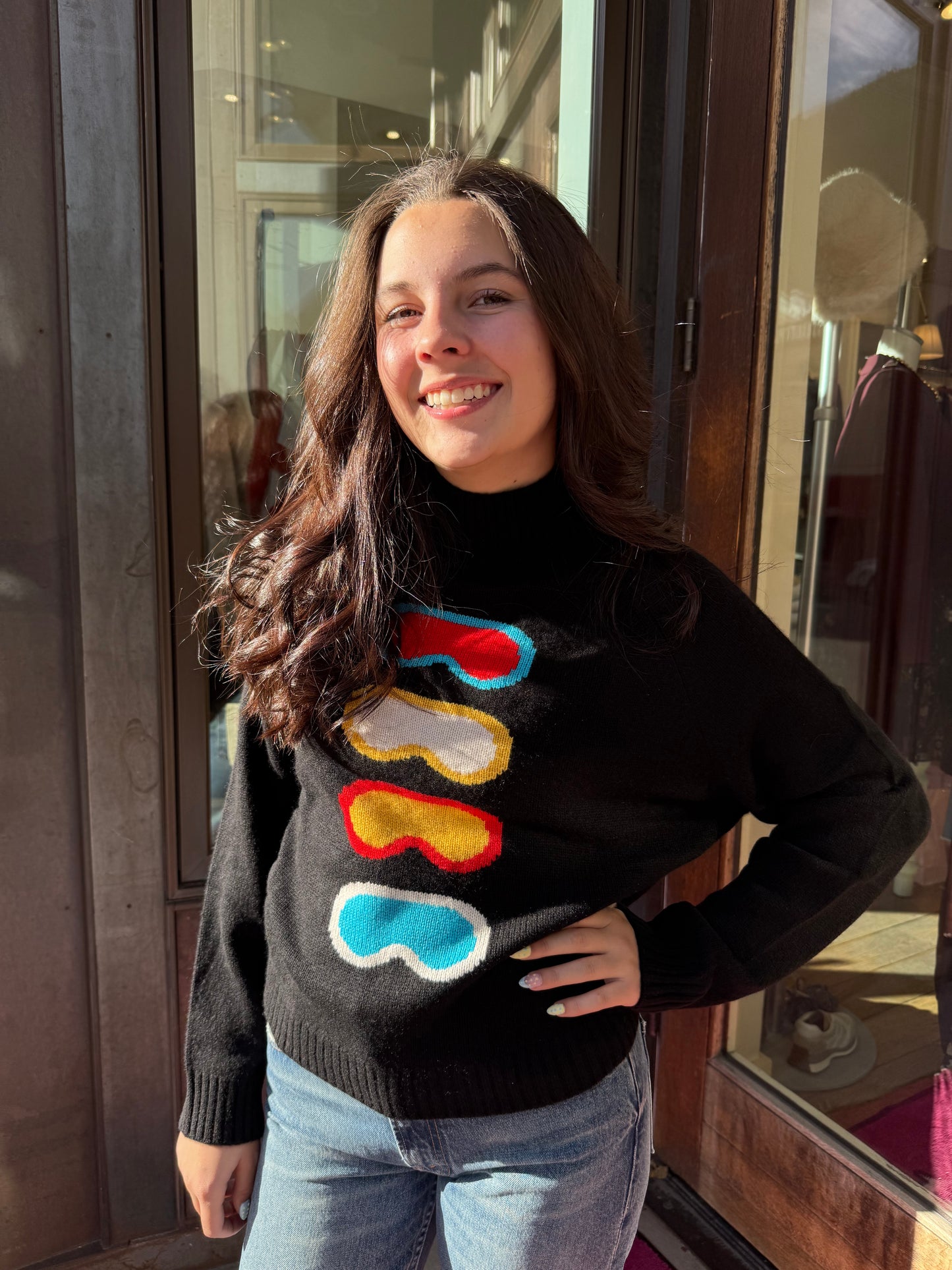 One Grey Day Ski Goggle Sweater