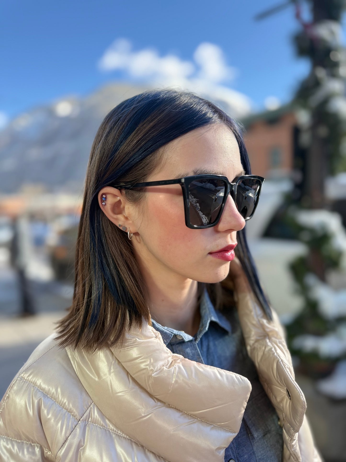 YSL Trapezoid Sunglasses