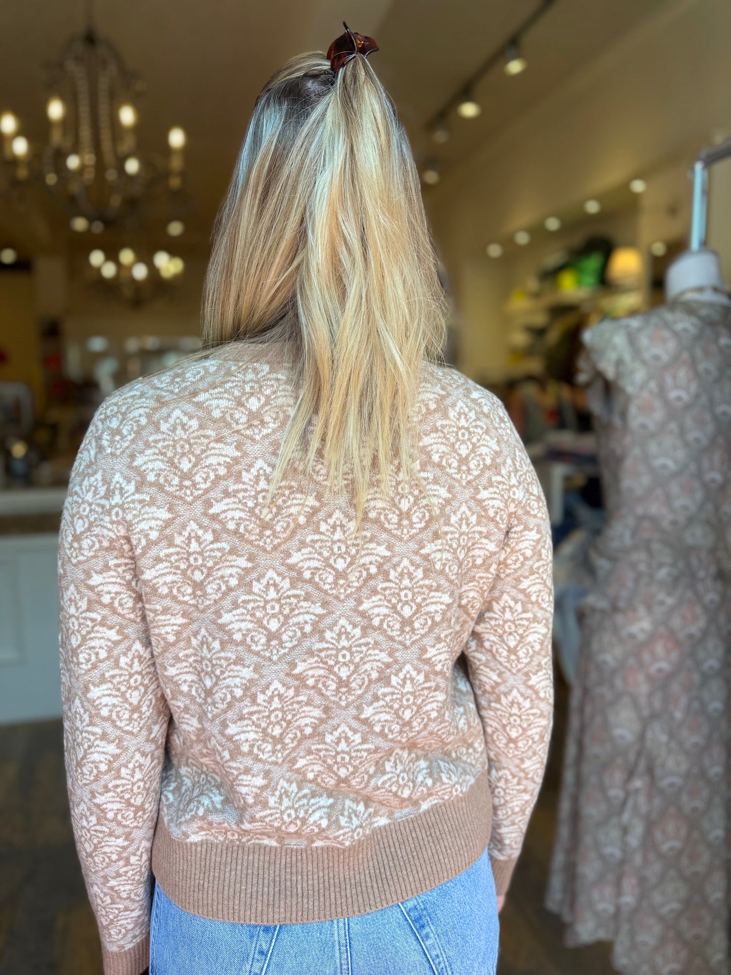 MR Jacquard Cardigan