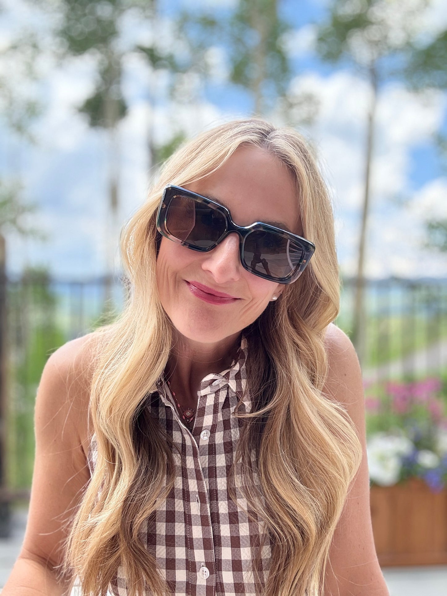 GG Green Tort Sunglasses