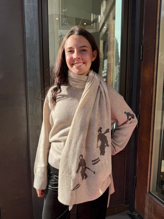 One Grey Day Skier Scarf