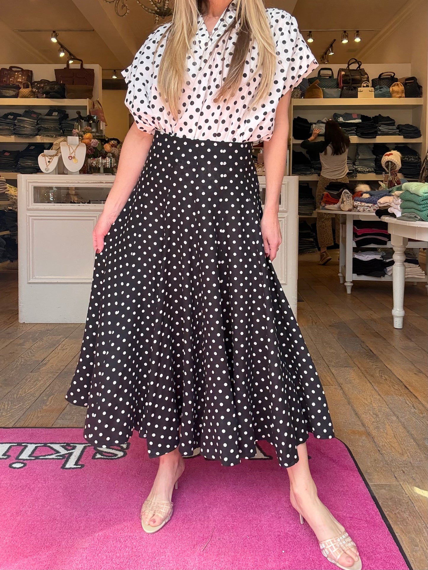 Hannes Polka Dot Skirt