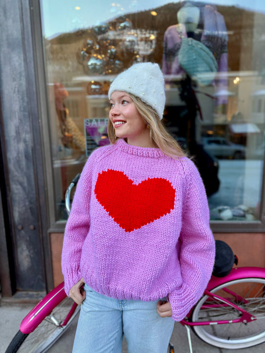 GOGO Big Heart Slouchy Pullover