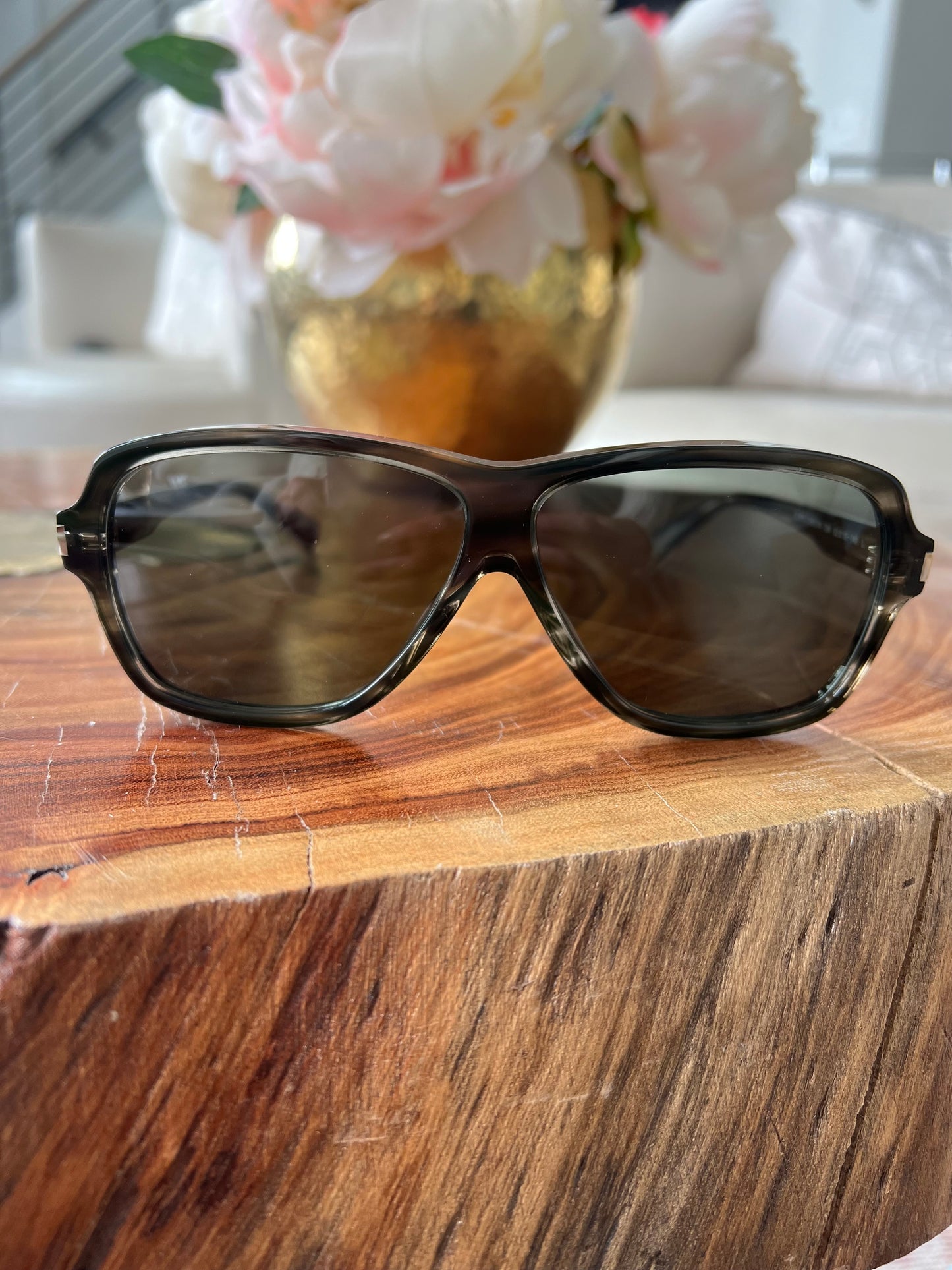 YSL Carolyn Aviator Sunglasses