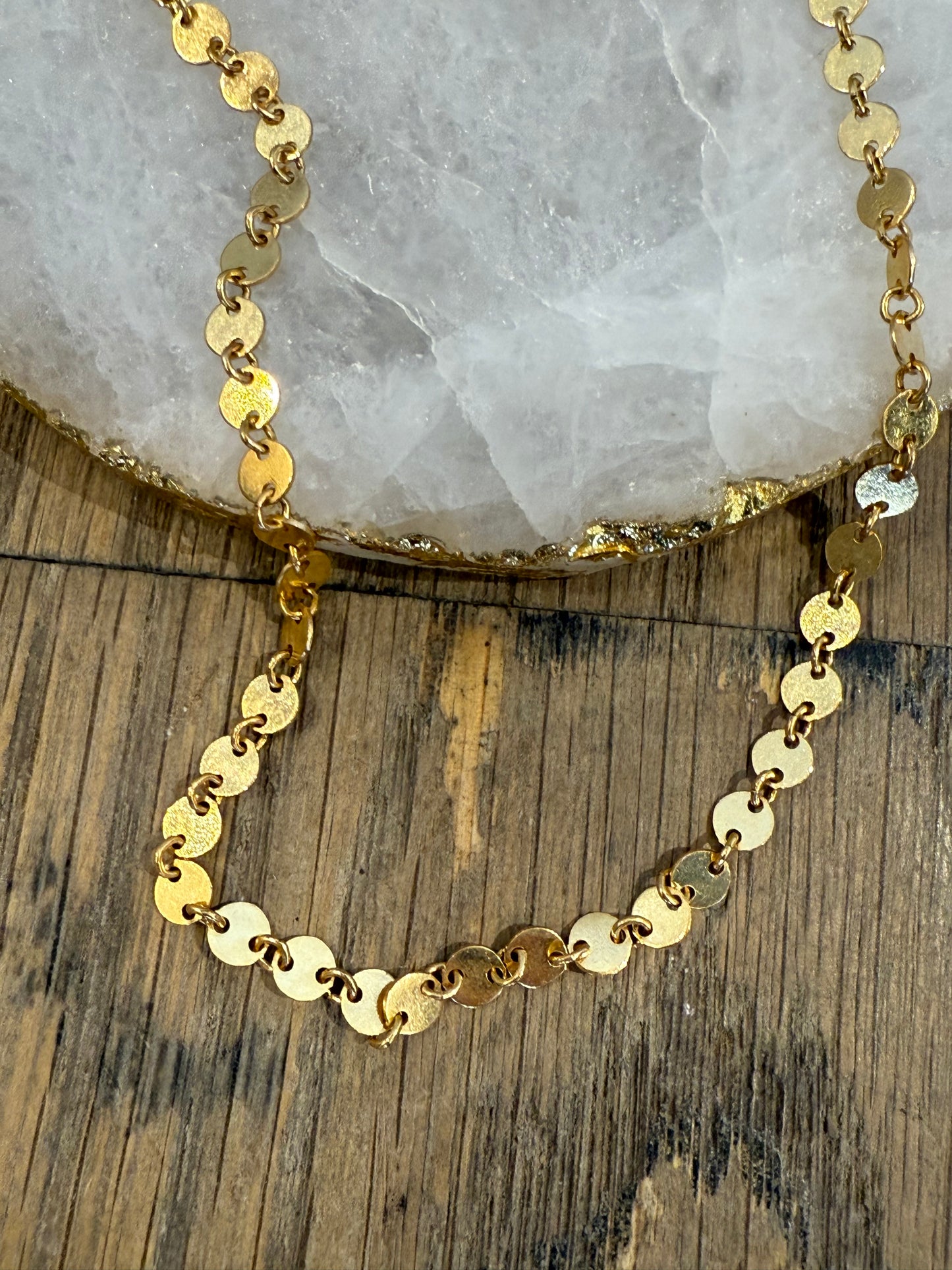 Ruby & Violet Disc Necklace