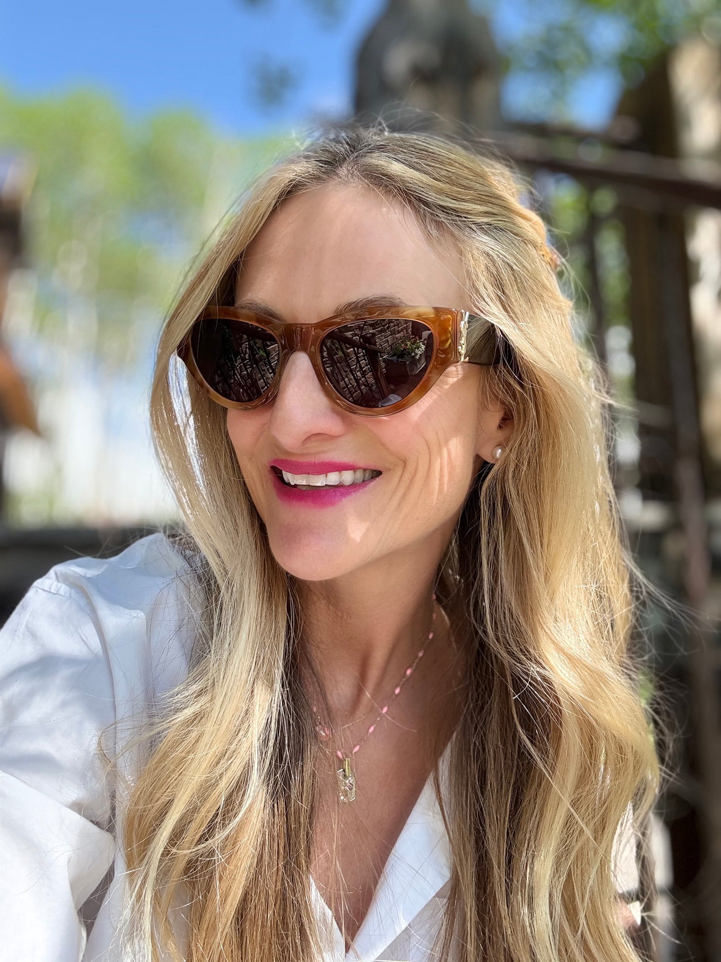YSL Havana Black Cat Eye Sunglasses