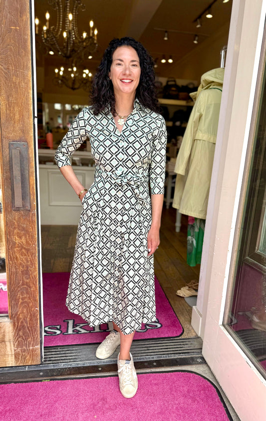 Le Sarte Geometric Dress