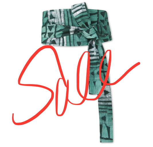 Studio 189 Green Masquerade Obi Belt o/s