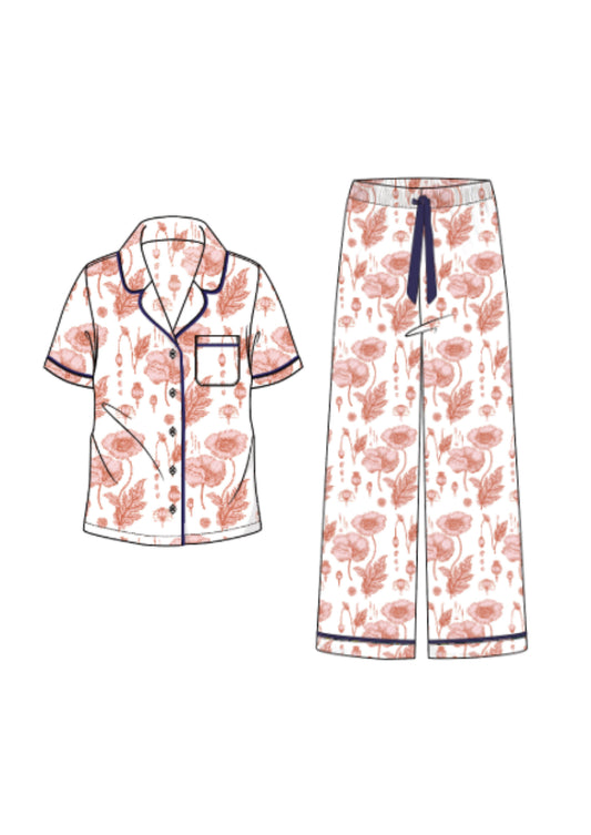 Katie Kime Poppy PJ Pants set