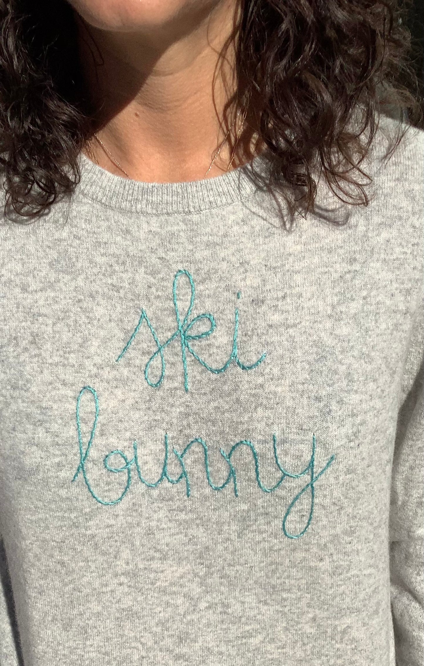 Lingua Franca "Ski Bunny" Sweater