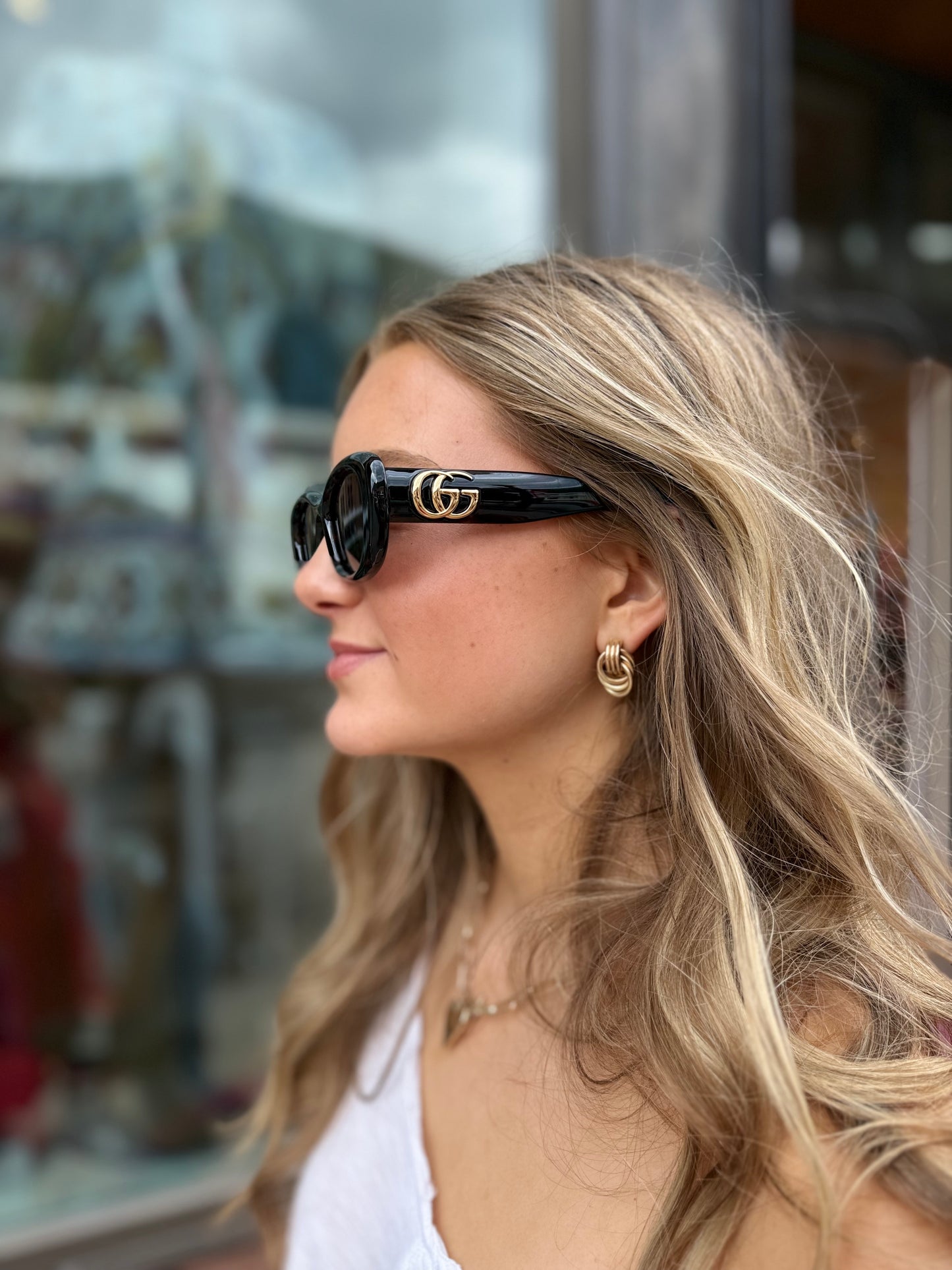 Gucci Wide Cat Eye Sunglasses