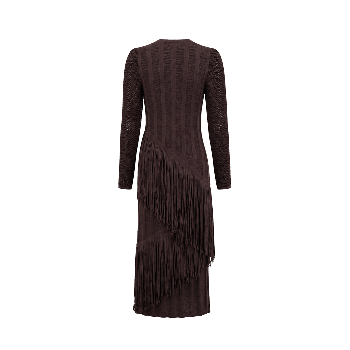 Carolina K Hunter Dress in Brown, back