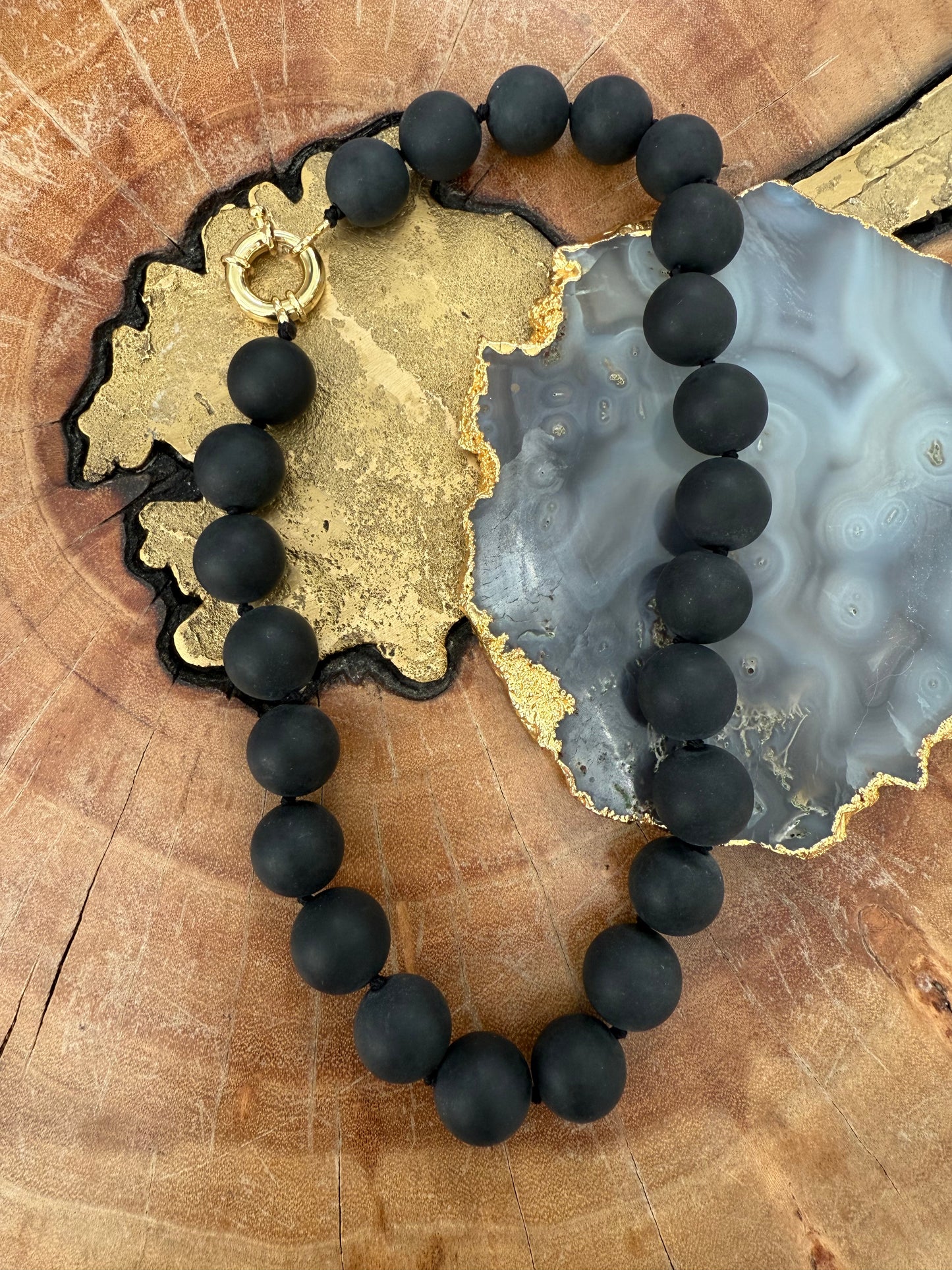 Lauren Amble Onxy Bead Necklace