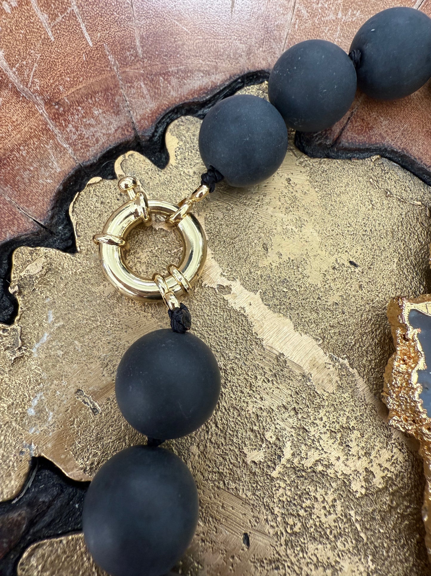 Lauren Amble Onxy Bead Necklace