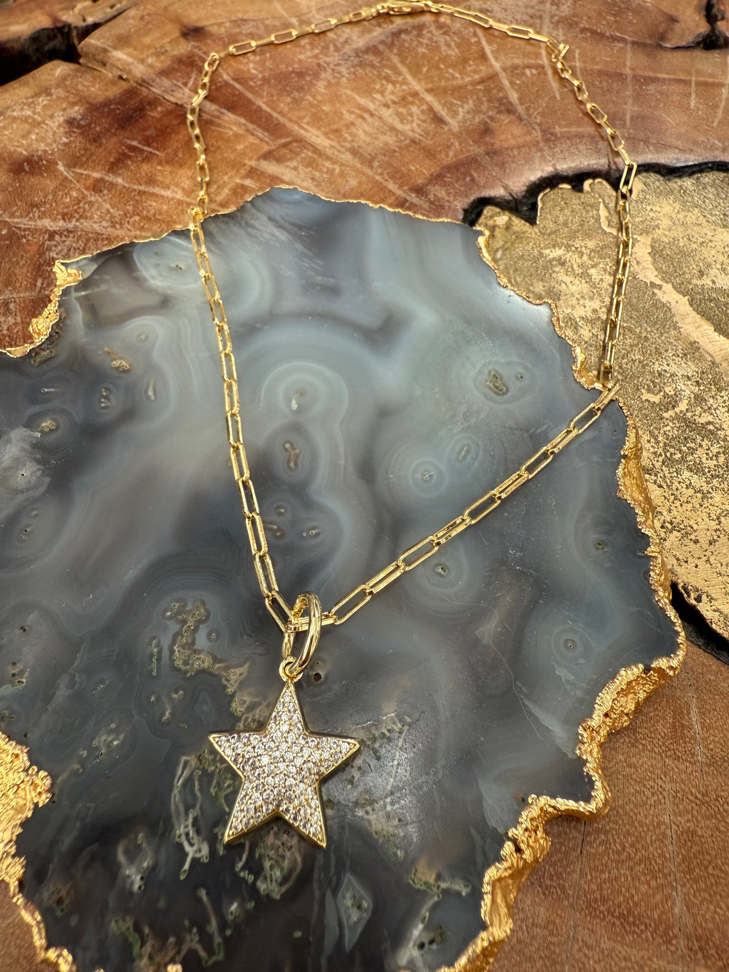 Lauren Amble Star Pave Necklace
