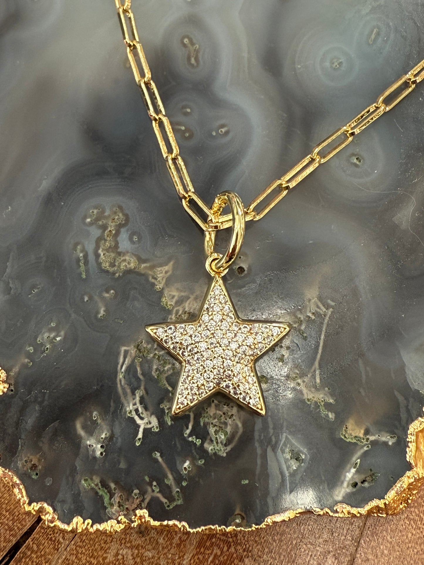 Lauren Amble Star Pave Necklace