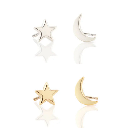 Kris Nations Star and Moon Stud