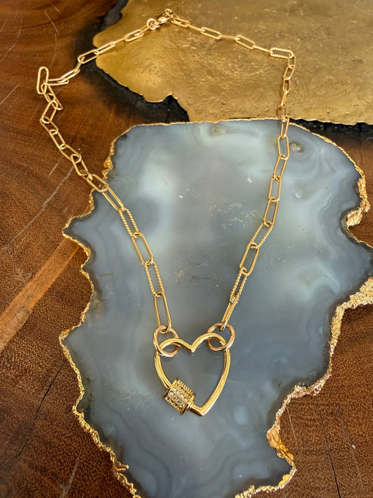 Cristina V 20” Sm Heart Necklace