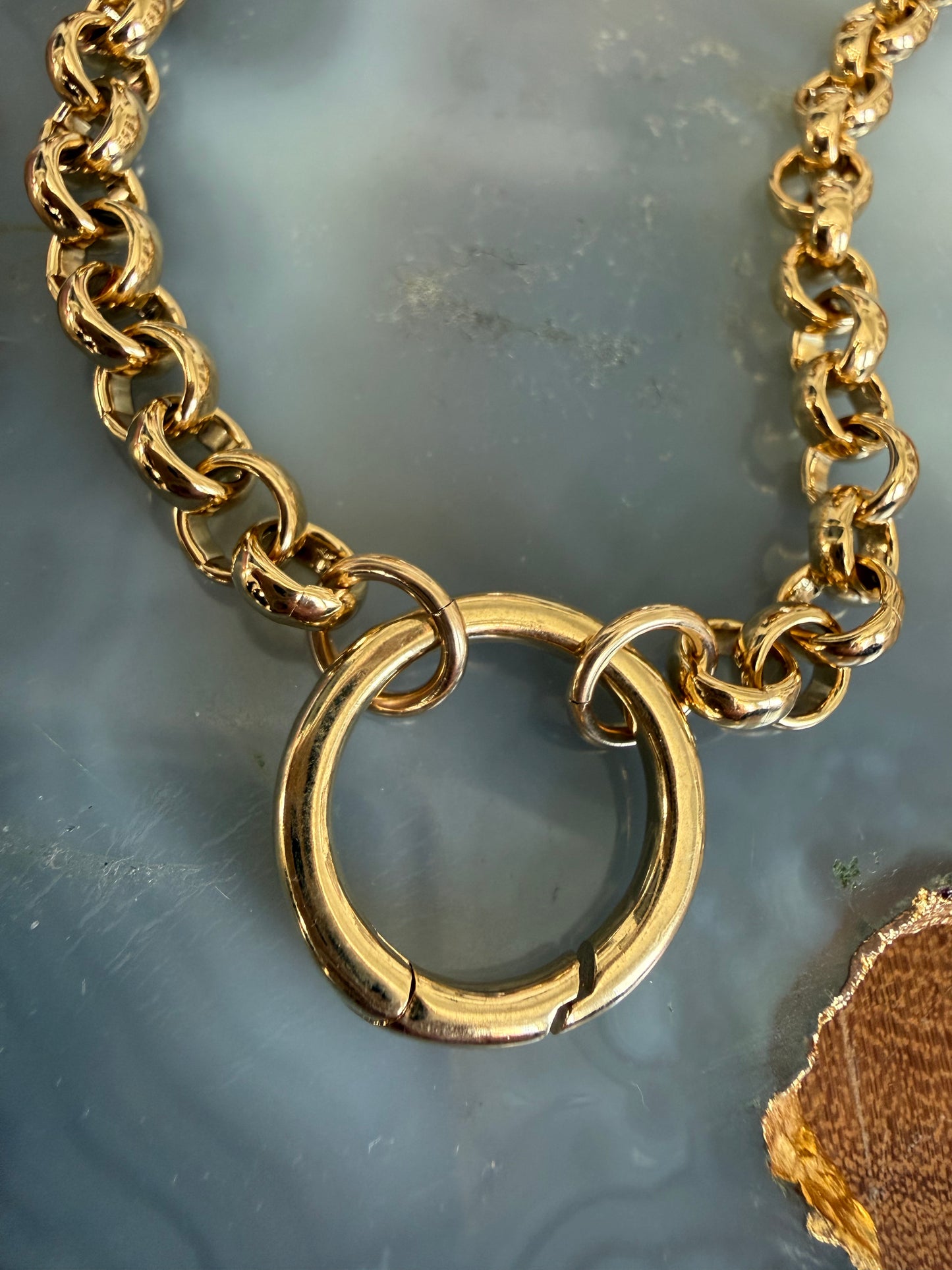 Cristina V 24" Rolo Chain with Circle Charm Holder